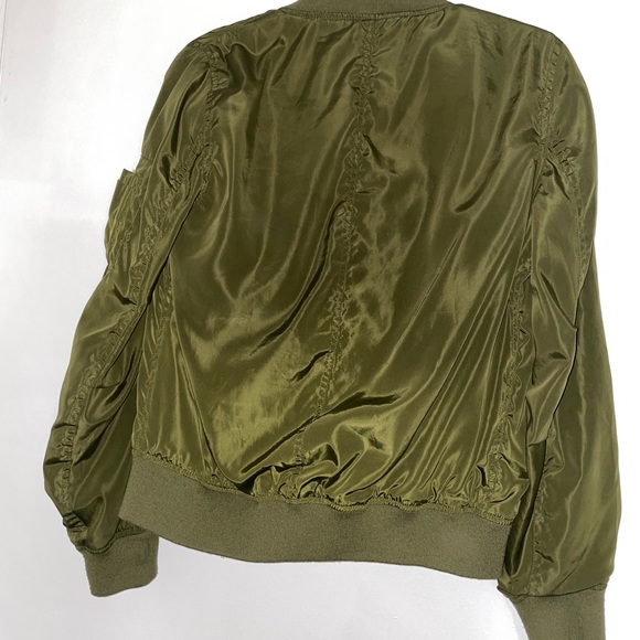 Fashion Nova Olive Bomber Jacket - Picture 4 of 4